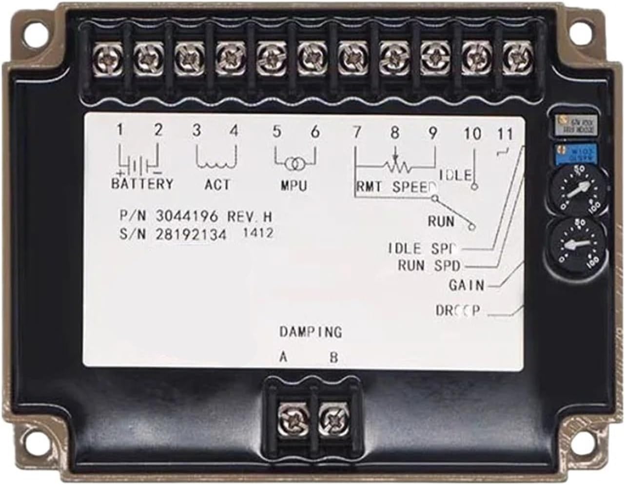 Engine Speed Controller 3044196 3062322 4914090 4914091 Governor for Genset Parts Generator(3044196 Original)