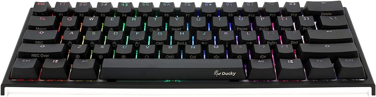 Akko X Ducky One 2 - Mini RGB Cherry MX Switch PBT Keycap 60% RGB Mechanical Gaming Keyboard (Cherry MX Red)