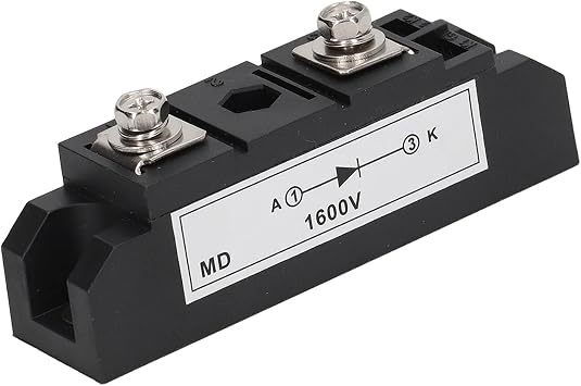 Bridge Rectifier, 100A 1600V Compact Size Rectifier Power Module Isolation Mount Base for PWM Inverter Current Input