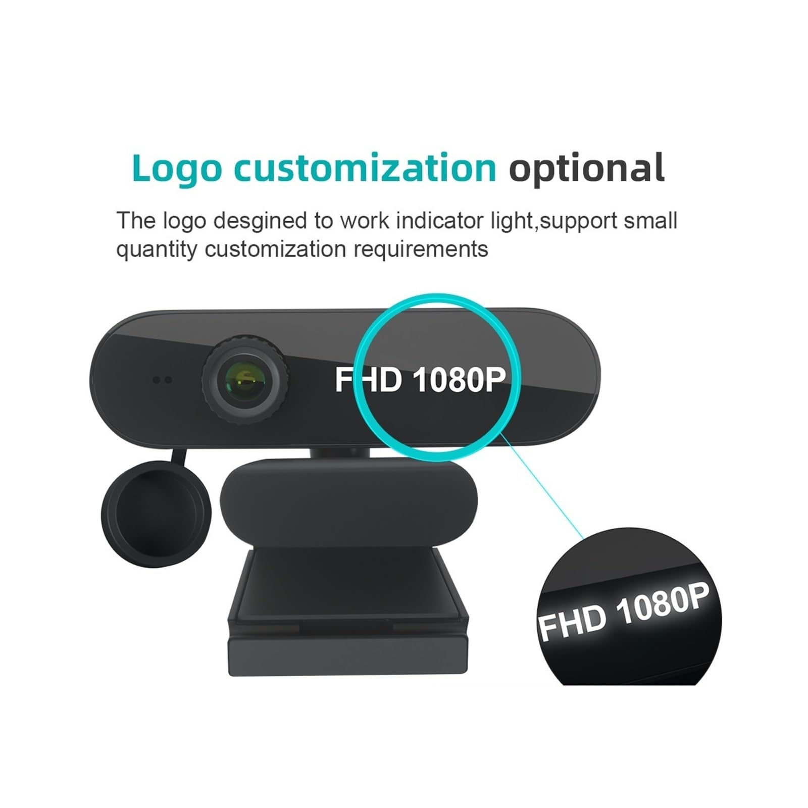 Webcam, Cámara Web USB de 1080P con reducción de Ruido de Gran Angular for PC, portátil, videoconferencia, Estudio en línea, cámara Web de transmisión en Vivo