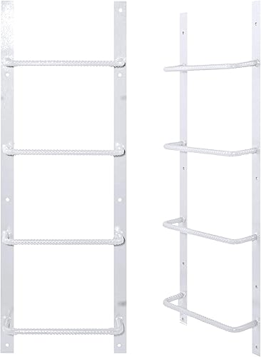 Escalera de salida para sótano con pernos, escalera de pozo de acero para ventana de egreso permanente, resistente, se adapta a todas las ventanas