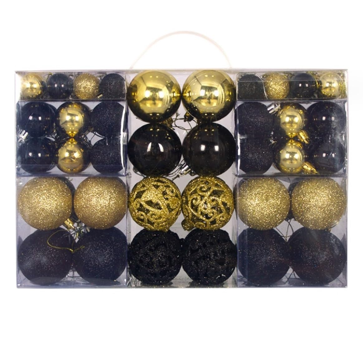 Set de Bolas de Navidad Bolas de Navidad 100 Uds Bolas De Navidad De Plástico Irrompibles Decoraciones Coloridas Para Árboles De Navidad Adornos Colgantes Para Fiestas Navideñas Bolas para Arbol de Na