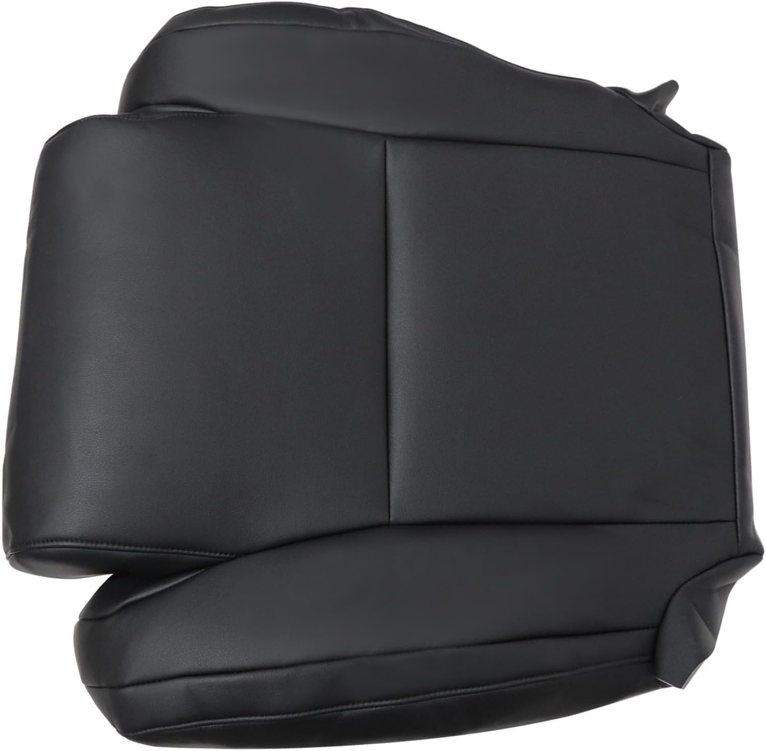 Priprilod Black Non-Perforated Driver Side Bottom Replacement Leather Seat Cover #10 Compatible with Toyota Tundra 2007 2008 2009 2010 2011 2012 2013