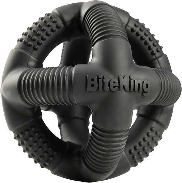 BiteKing Natural Rubber Dog Toys for Large Aggressive Chewers - Lifetime Replacement - Tough Tug War Dog Toy for Large D