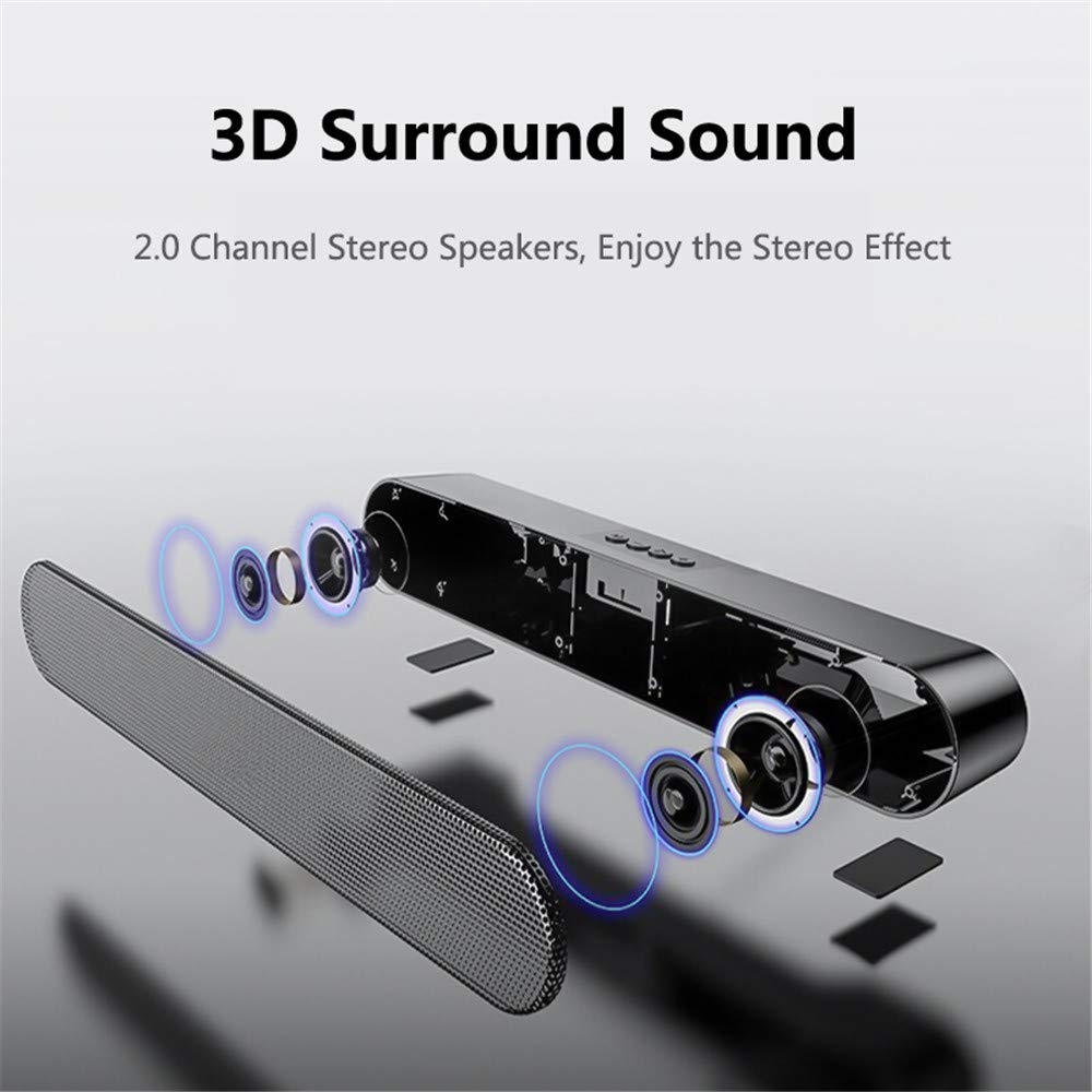 Exploded view of the speaker showing internal components for 3D Surround Sound