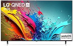 Smart TV LG 75" 4K QNED processador a8 AI, 120Hz, Design Super Slim, FreeSync e webOS 24-75QNED85TSA