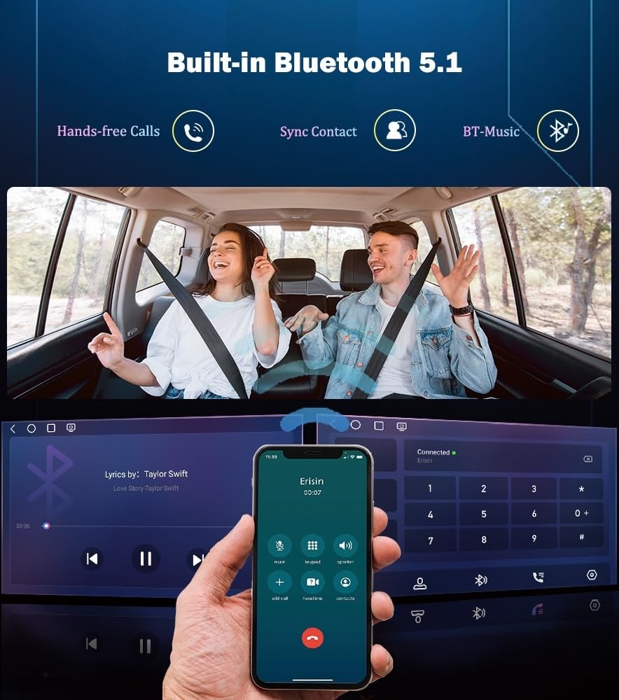 8GB 128GB Android 16 Autoradio per VW Polo 6R Golf 5/6 Touran Tiguan Škoda | 7" Qualcomm CarPlay Android Auto GPS NavigatoreWifi Bluetooth 5.1 DSP Canbus SWC Schermo Tattile