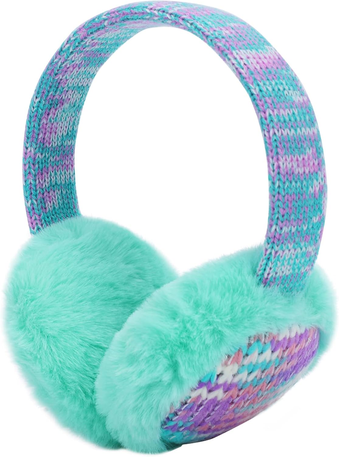 ZTL Kids Knit Earmuffs Soft Plush Ear Warmers Winter Outdoor Ear Muffs for Boys Girls - Image 4