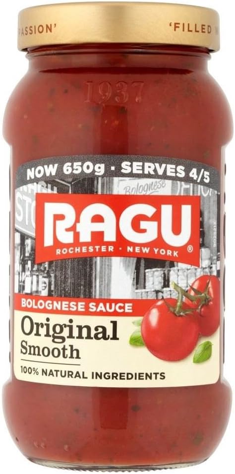 Ragu Smooth Bolognese Pasta Sauce (650g) - Pack of 6