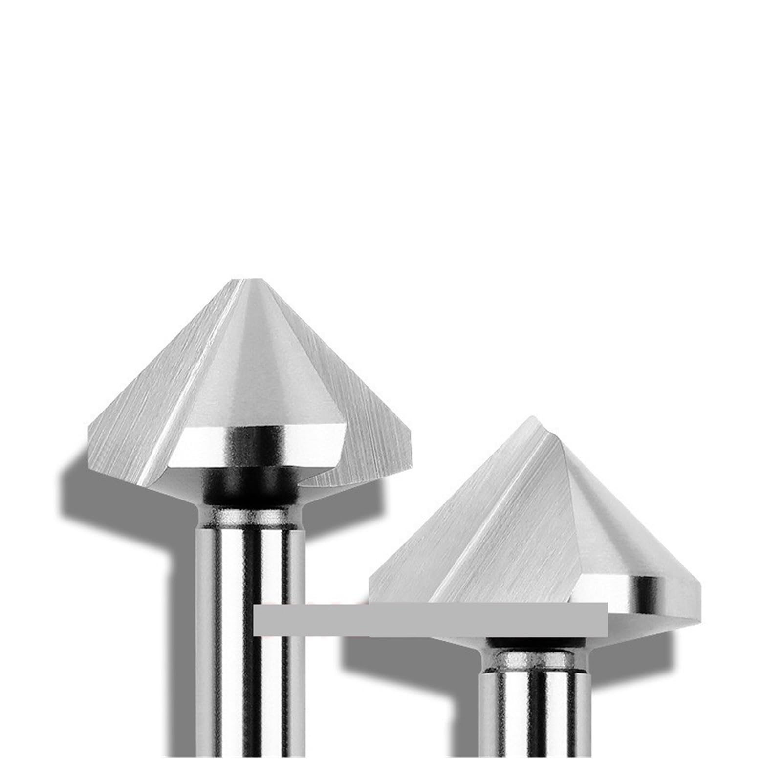 Broca avellanadora Fresa, herramienta de fresado chaflán, mecanizado CNC, 3 flautas, 90 grados, 6542, escariador HSS, Material acero alta dureza(50x100Lx3F)