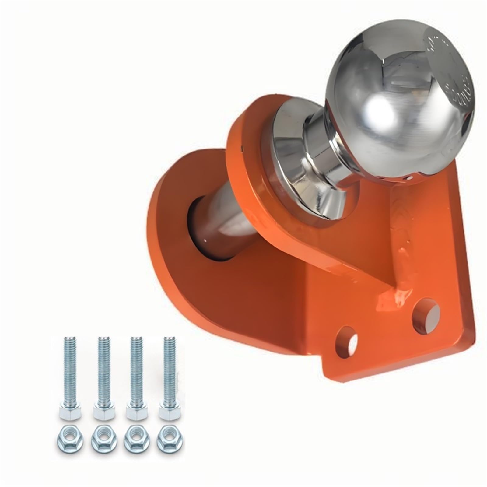 Kupplungskugel 1PCS Anhängerkupplung Abschleppen Zubehör Anhängerkupplung Adapter Hitch Ball Mount RV Camper Zubehör Anhängevorrichtung(Orange)