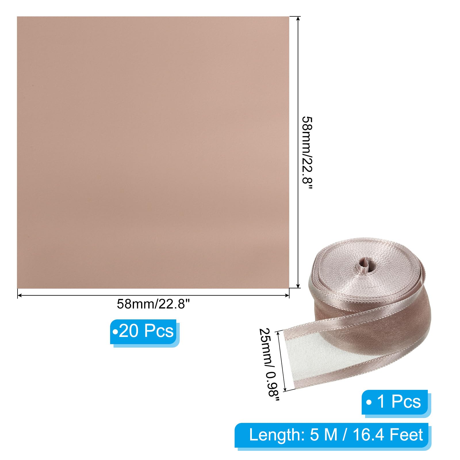 PATIKIL 20 Sheets Flower Wrapping Paper, 22.8