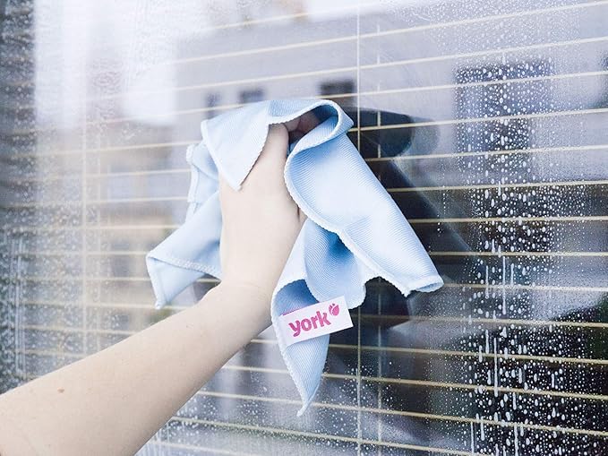 York Microfiber Cloth for Car Cleaning and Detailing, Floor Cleaner, Kitchen, Monitor & Window Polishing Cloth, Reusable and Long Lasting Cloth, Lint Free (Size 30x30x0.5 CM)
