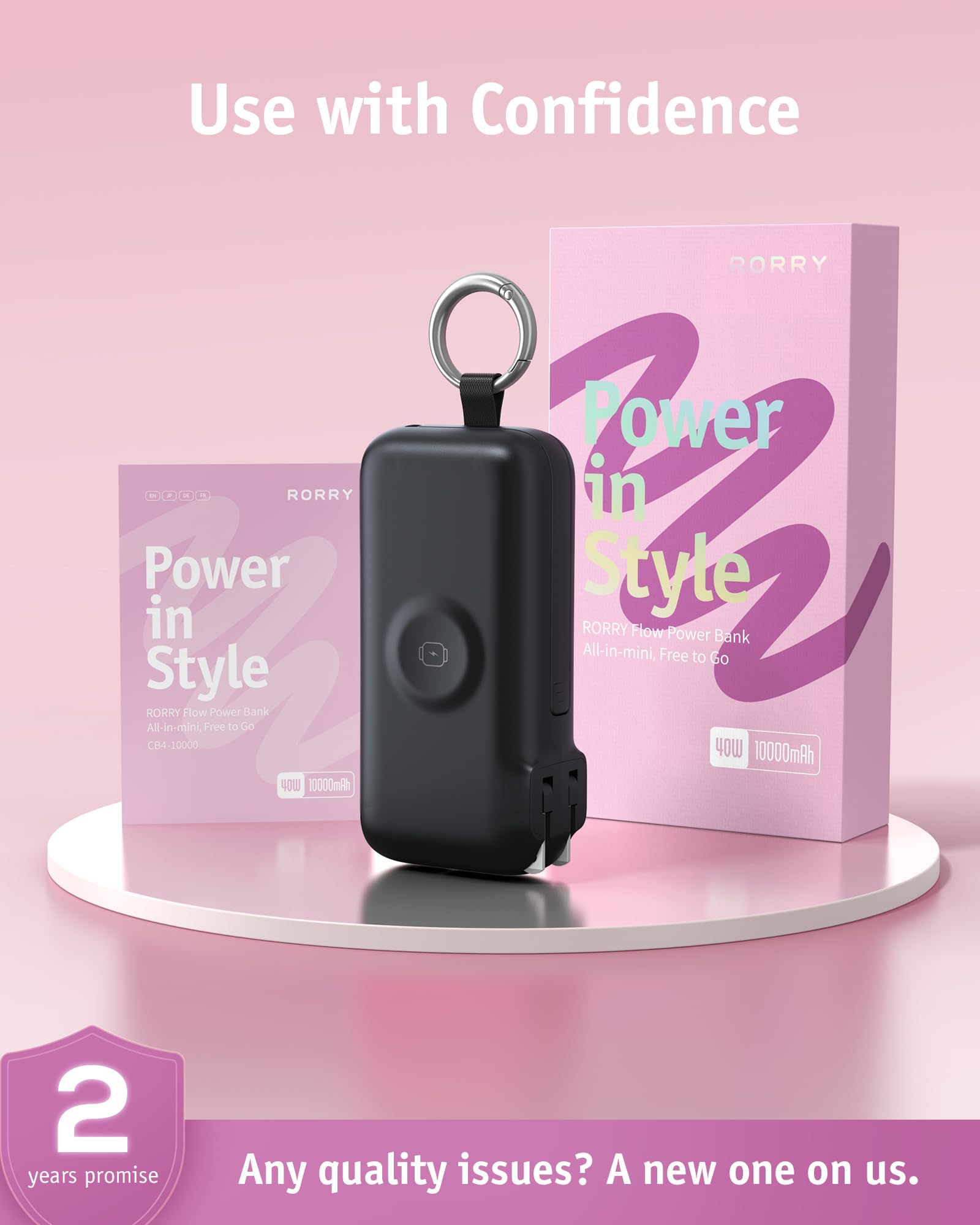 Amazon.com: RORRY Flow Portable Charger 10000mAh 40W Wall Plug