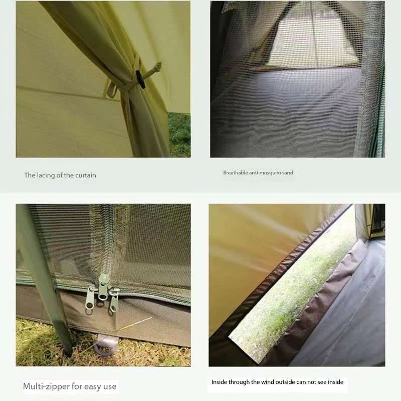 Carpa Retro para Camping 2 Personas, Impermeable, Oxford miniatura 4