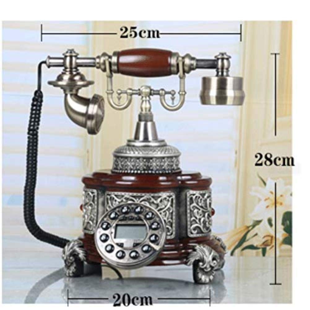 Telefono Fisso Europeo, Telefono Fisso Per Famiglie, Telefono Retrò Creativo, Vecchio, Antico, Moda, Marrone
