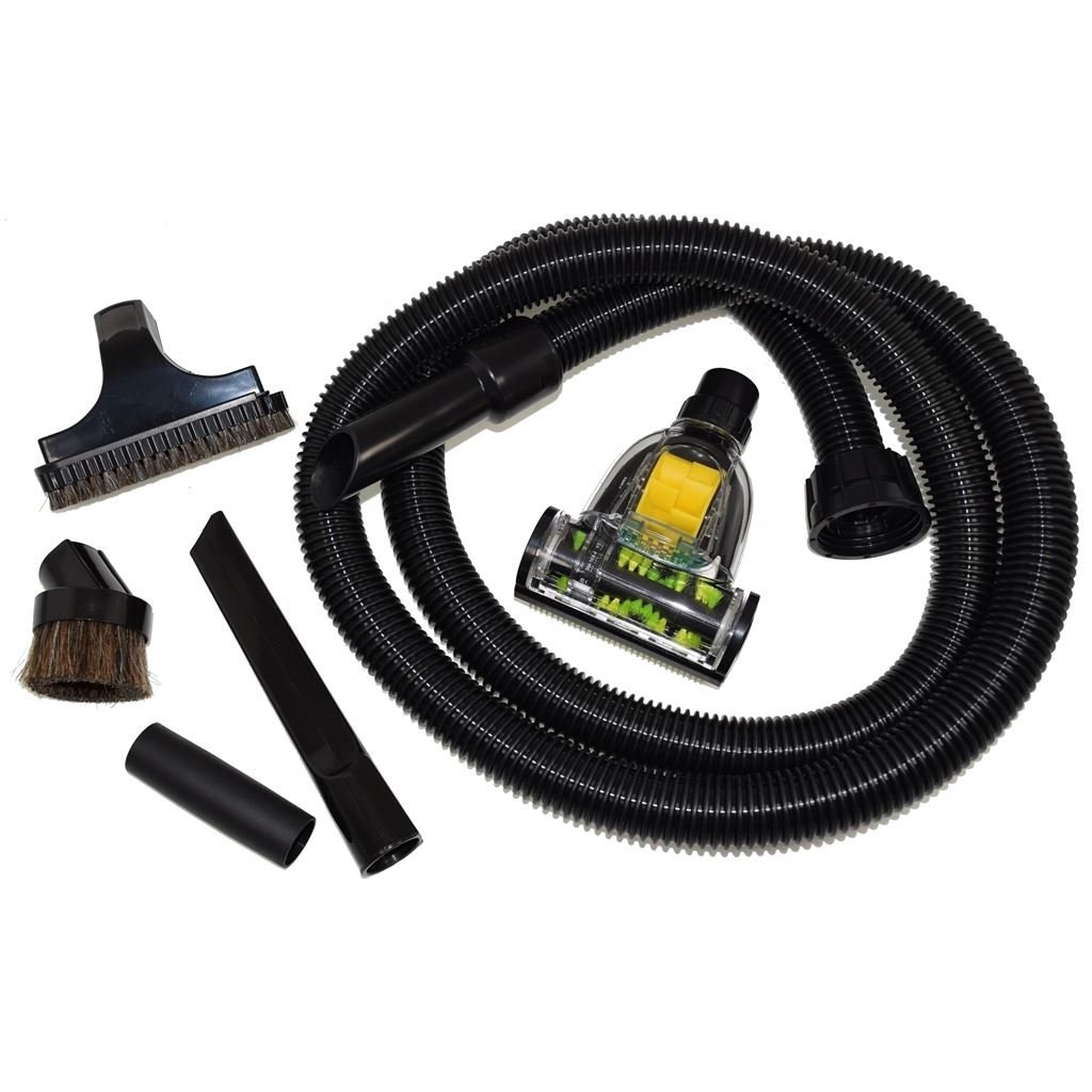 Ufixt Black 2.5M Vacuum Hose & Mini Turbo Pet Brush Kit Compatible With Numatic Henry Hetty James - Deep Clean Set