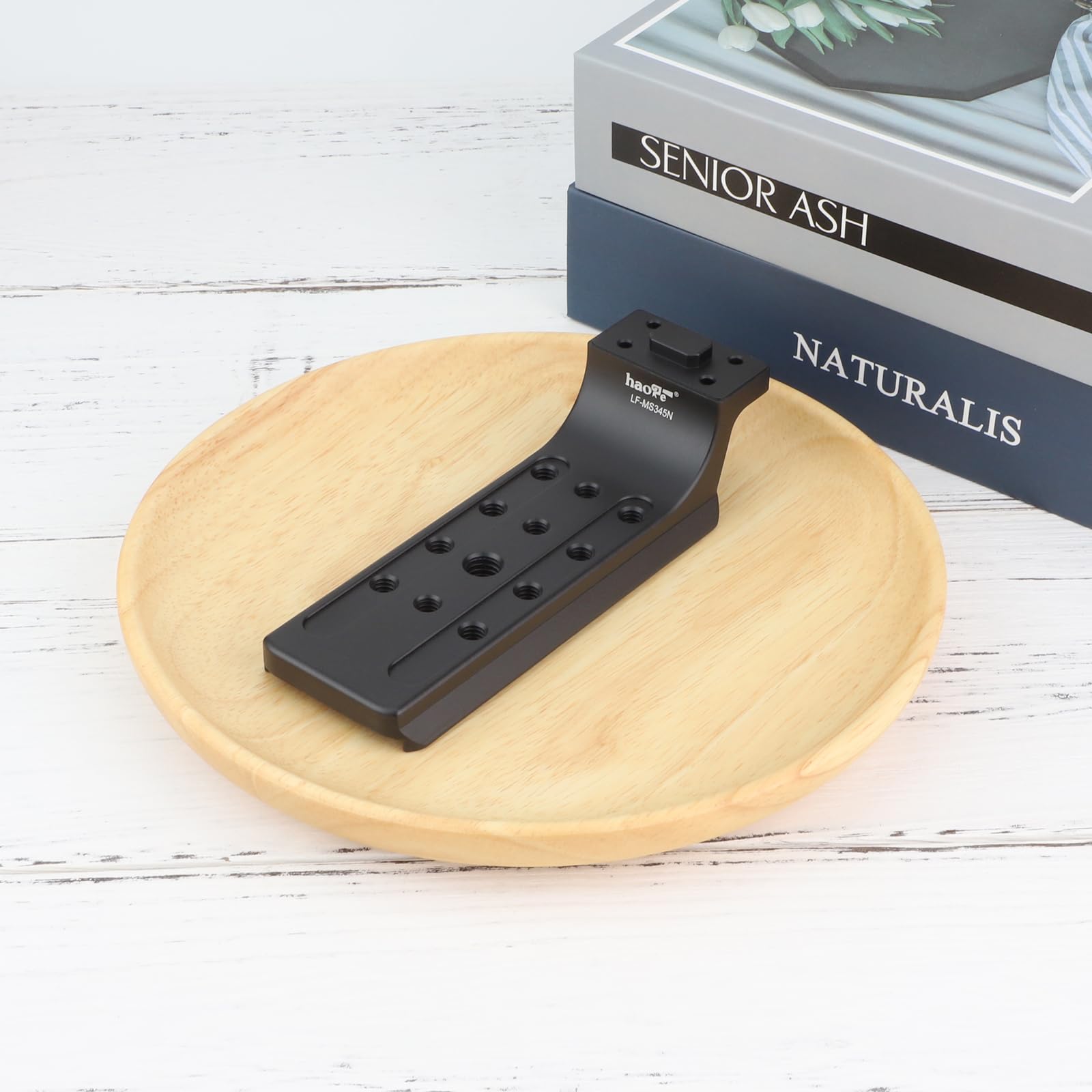 Haoge LF-MS345N obiektyw kołnierz stopa statyw do Nikon 300mm F2.8 VR VRII, 500mm F4 VR, 180-400mm F4E VR, 400mm F2.8, 600mm F4D, 800mm f5.6E ft Manfrotto 500 501 502 502 500 4 509 701 Płynna głowica