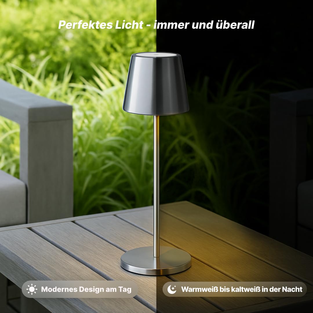 Brilliant Xaana LED Akku Tischleuchte, 37cm, dimmbar, 300lm