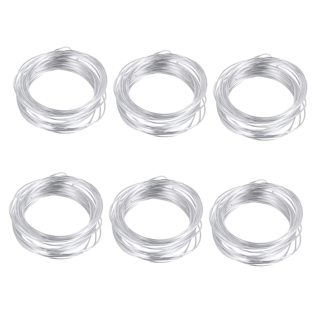6roll Handmade Floral Iron Wire Aluminum Bendable Thin for DIY Dolls Models Sculpture Tools Accessory