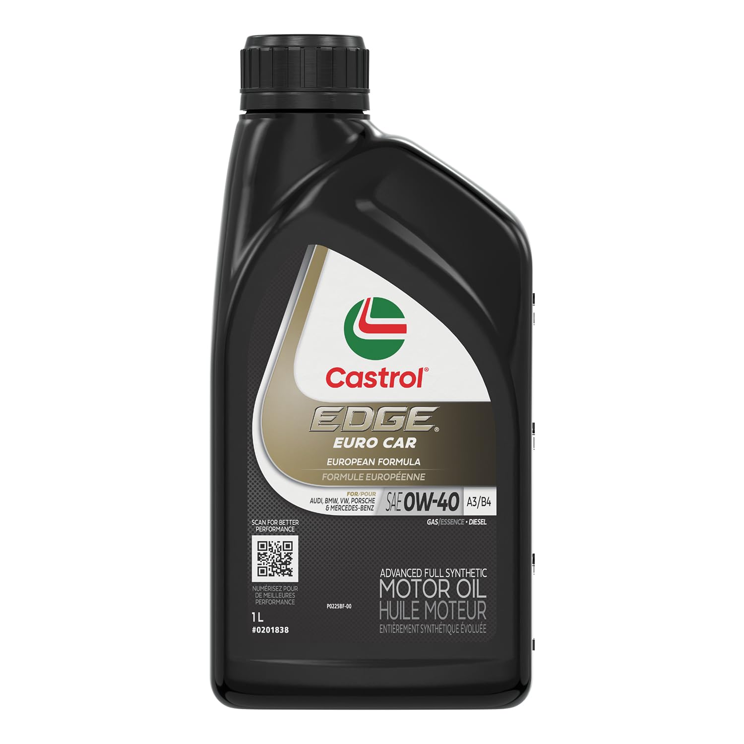 Castrol Edge Euro Synthetic 0W40 1L : Amazon.ca: Automotive
