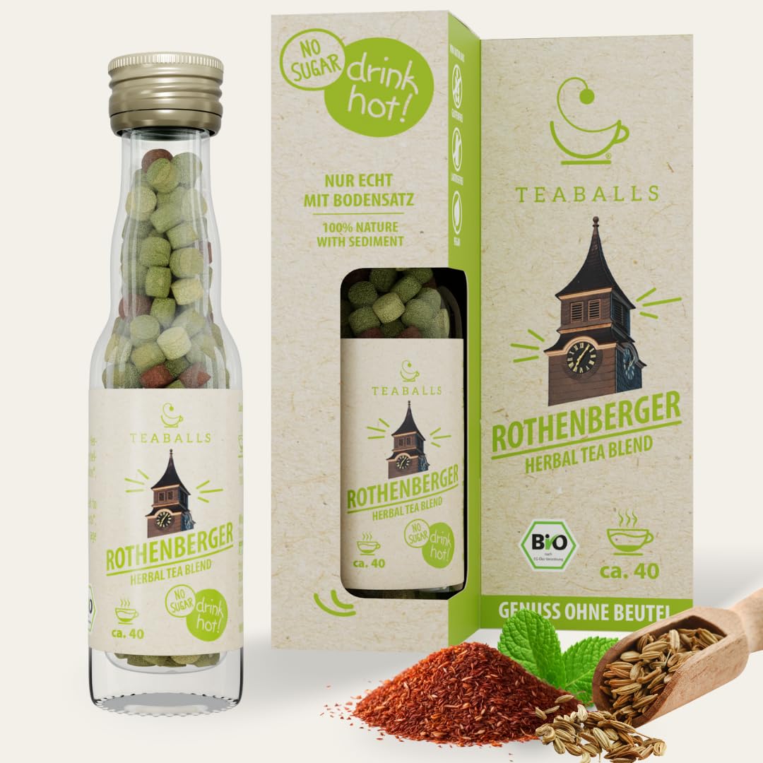 TEABALLS BIO - ROTHENBERGER KRÄUTERMIX für ca. 40 Tassen Tee