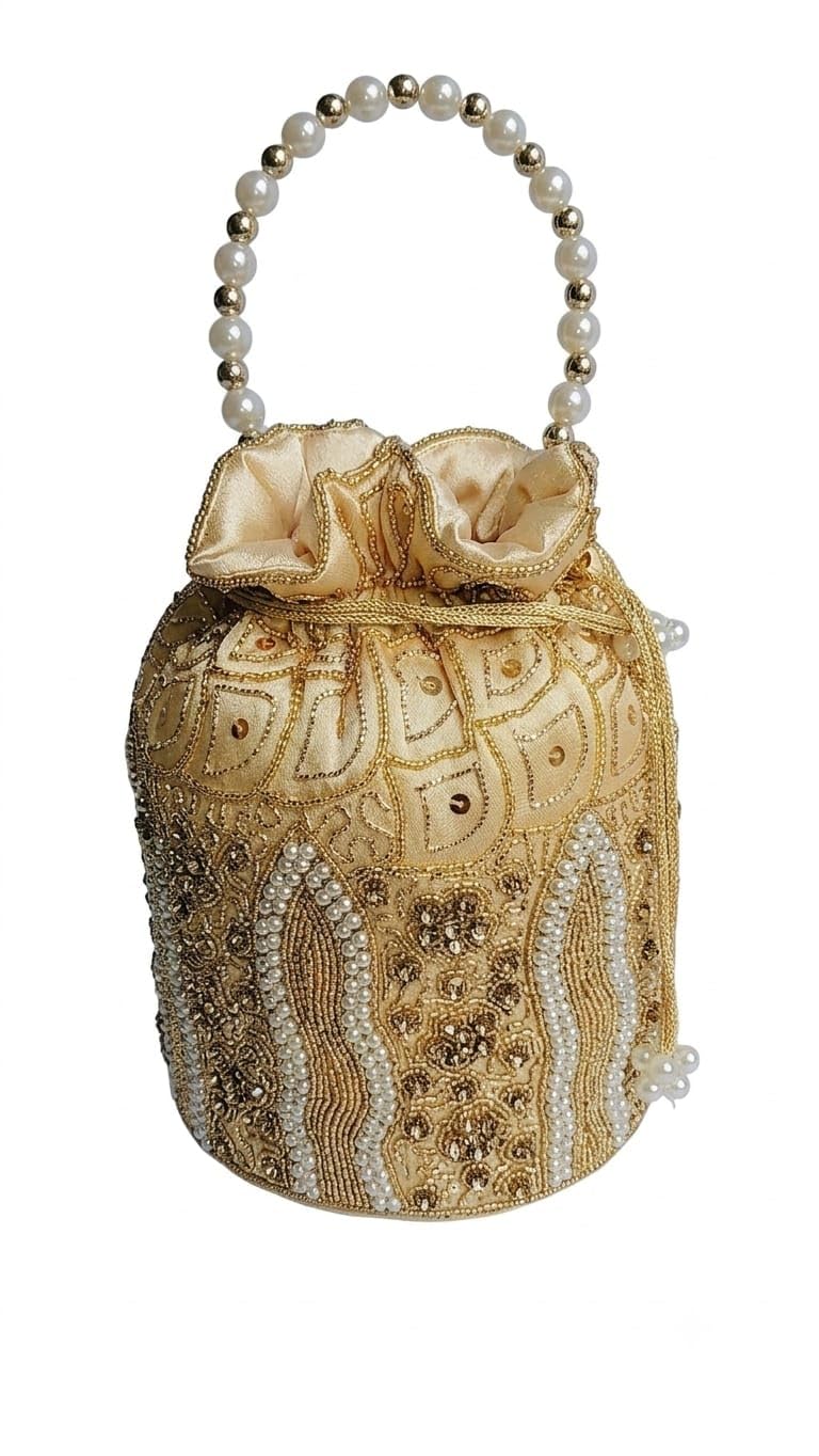 glo golden zari work hand bag-picture-28