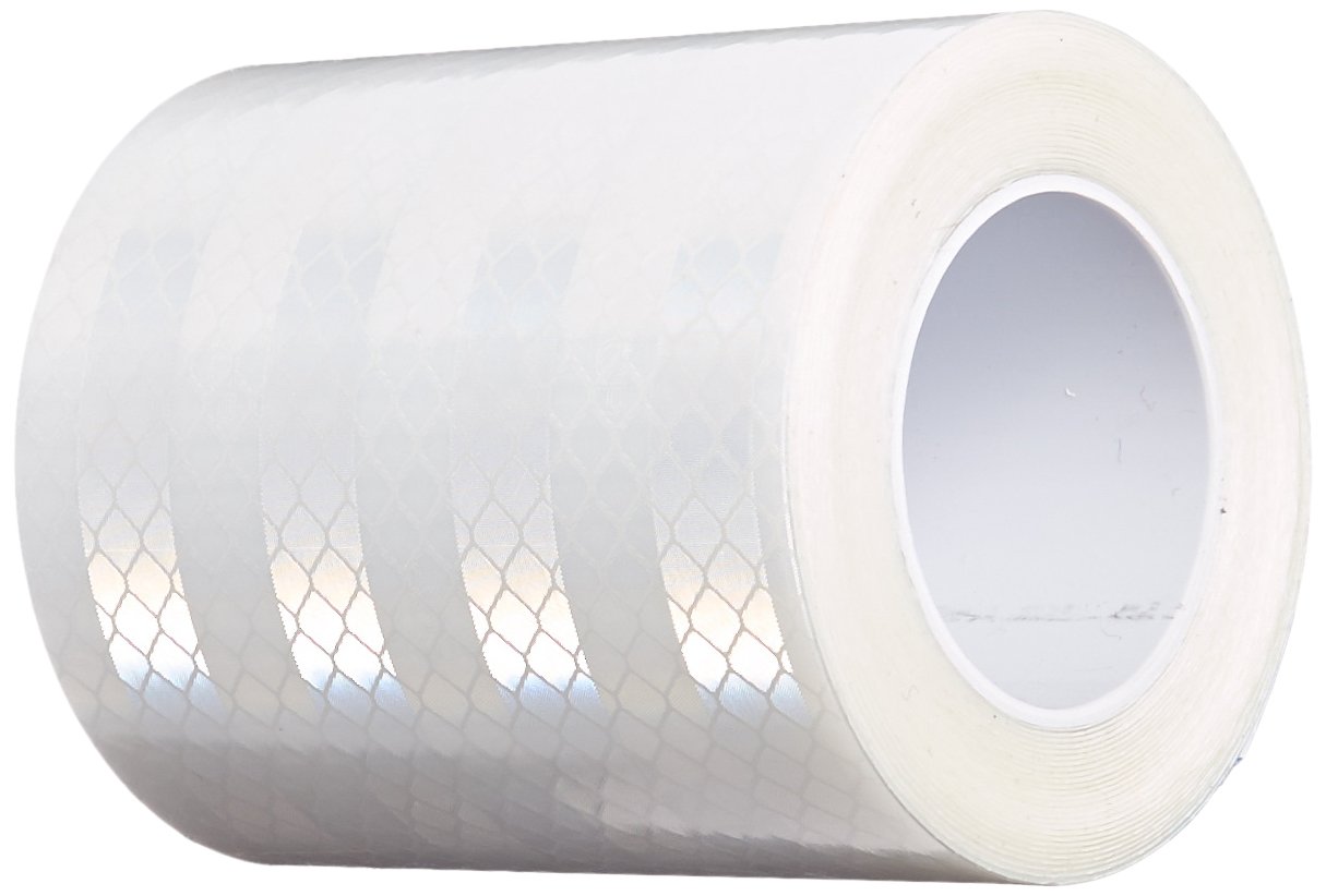 TapeCase 3M 3430 White Micro Prismatic Sheeting Reflective Tape 3" Width x 5yd Length (1 roll) (558886)