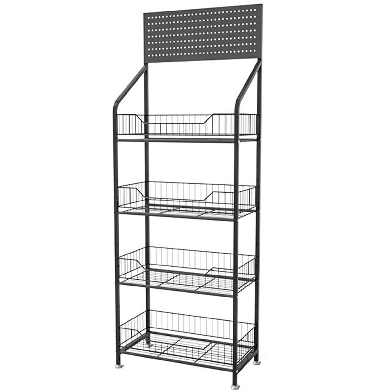 Estante de exhibición de refrigerios minoristas, Estante de bocadillos de Metal de exhibición de Caramelo de Tienda minorista, para supermercados y Cocina en el hogar