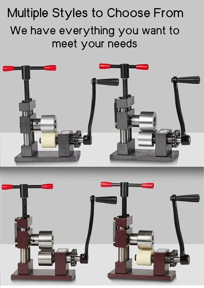 Metall-Rollmühle und Schmuckbiegewerkzeug, verstellbare Formmaschine für Armbänder und Löffel, unverzichtbares Werkzeug für DIY-Schmuckherstellung