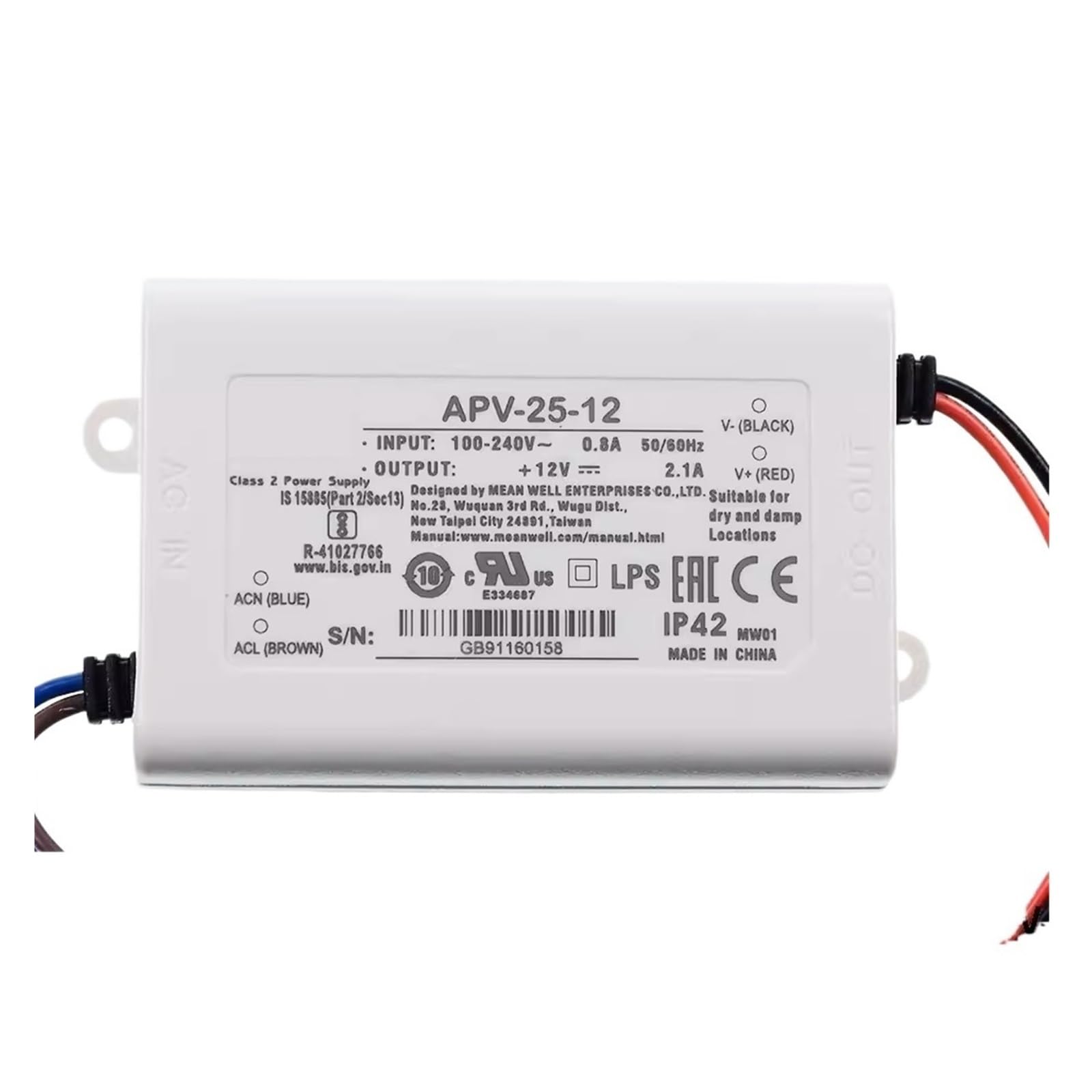 Alimentation APV-35W tension constante pour un éclairage sans scintillement