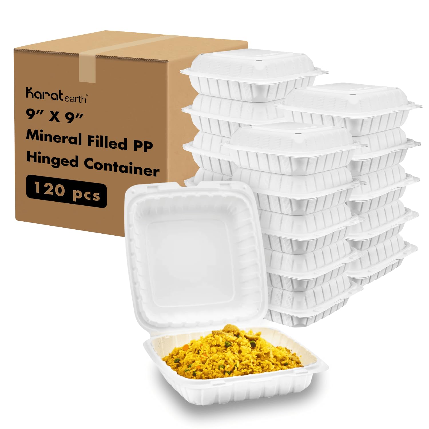 Amazon.com: KARAT EARTH Clamshell Take Out Food Containers [9