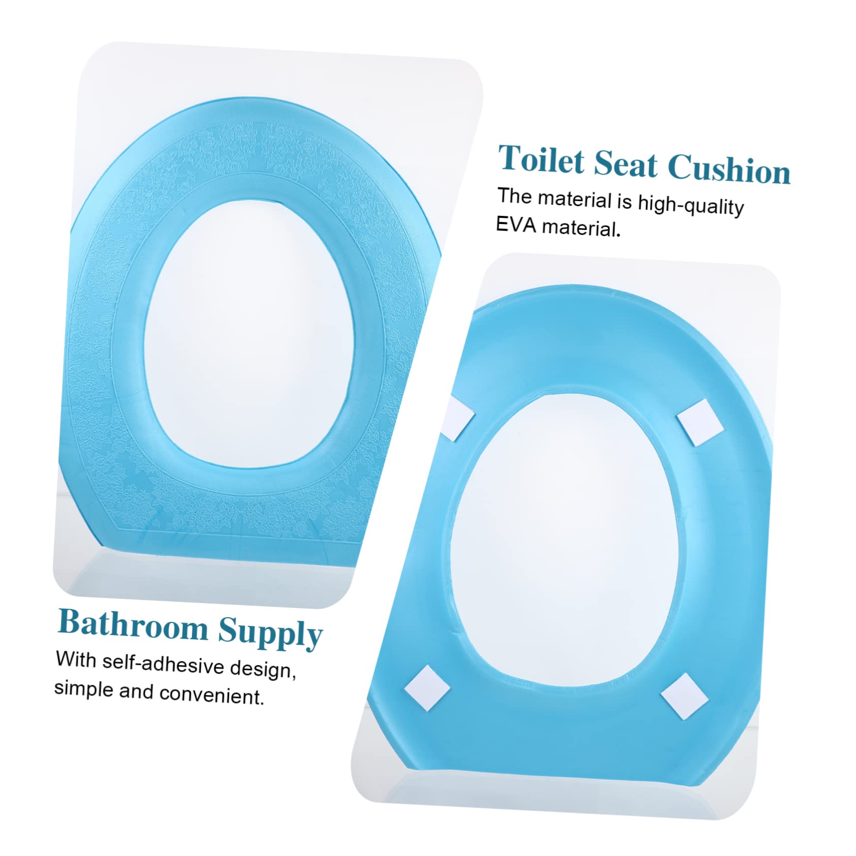 2 Stück Wasserdichte Toilettensitzauflagen - Eva Polster Für Runde Toiletten