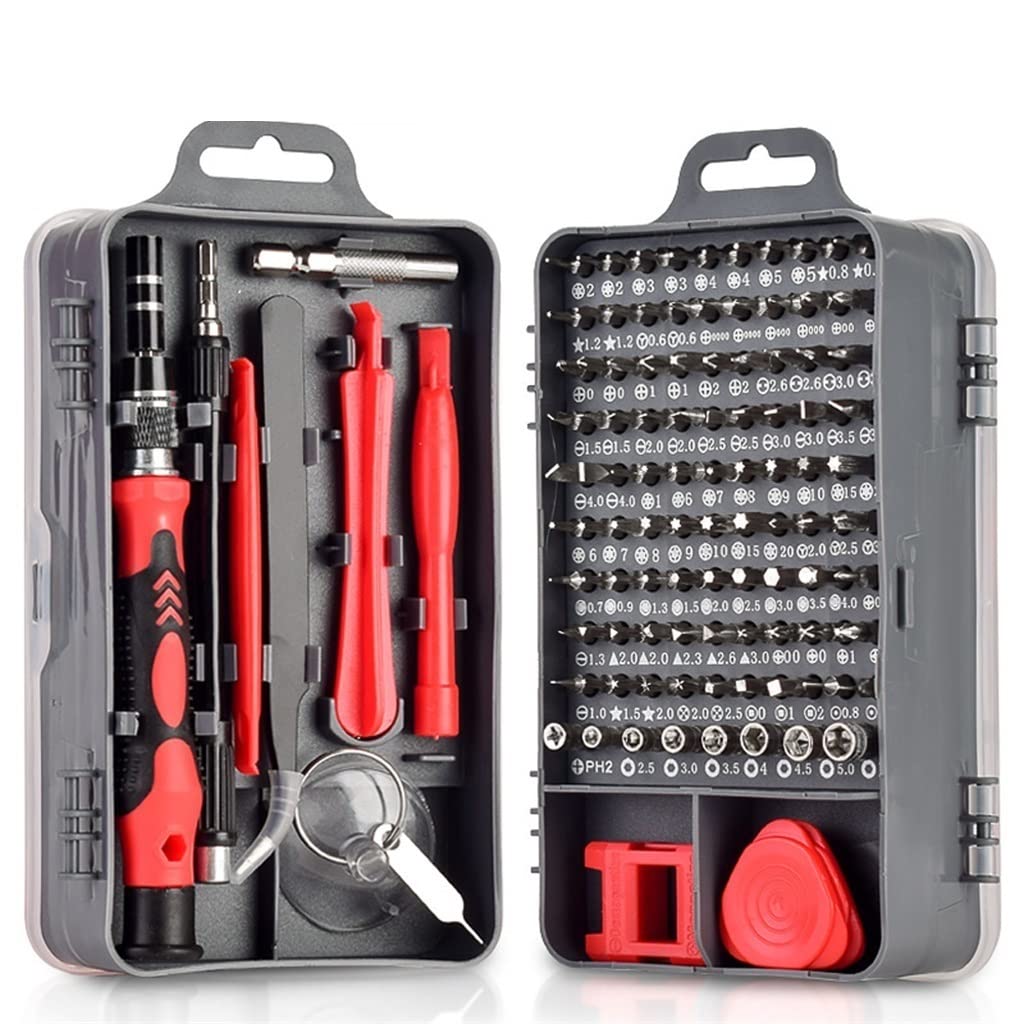 Vis perdues ? Tournevis magnétiques Torx 115 en 1 rouge pour un démontage sécurisé