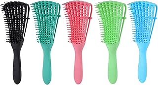 2 Pcs Anti Static Detangling Hairbrush,Anti-Knot Massage Detangler Comb Pain Free Hair Brush Straightener for Women Men Kid Long Thick Curly (Multi Color)