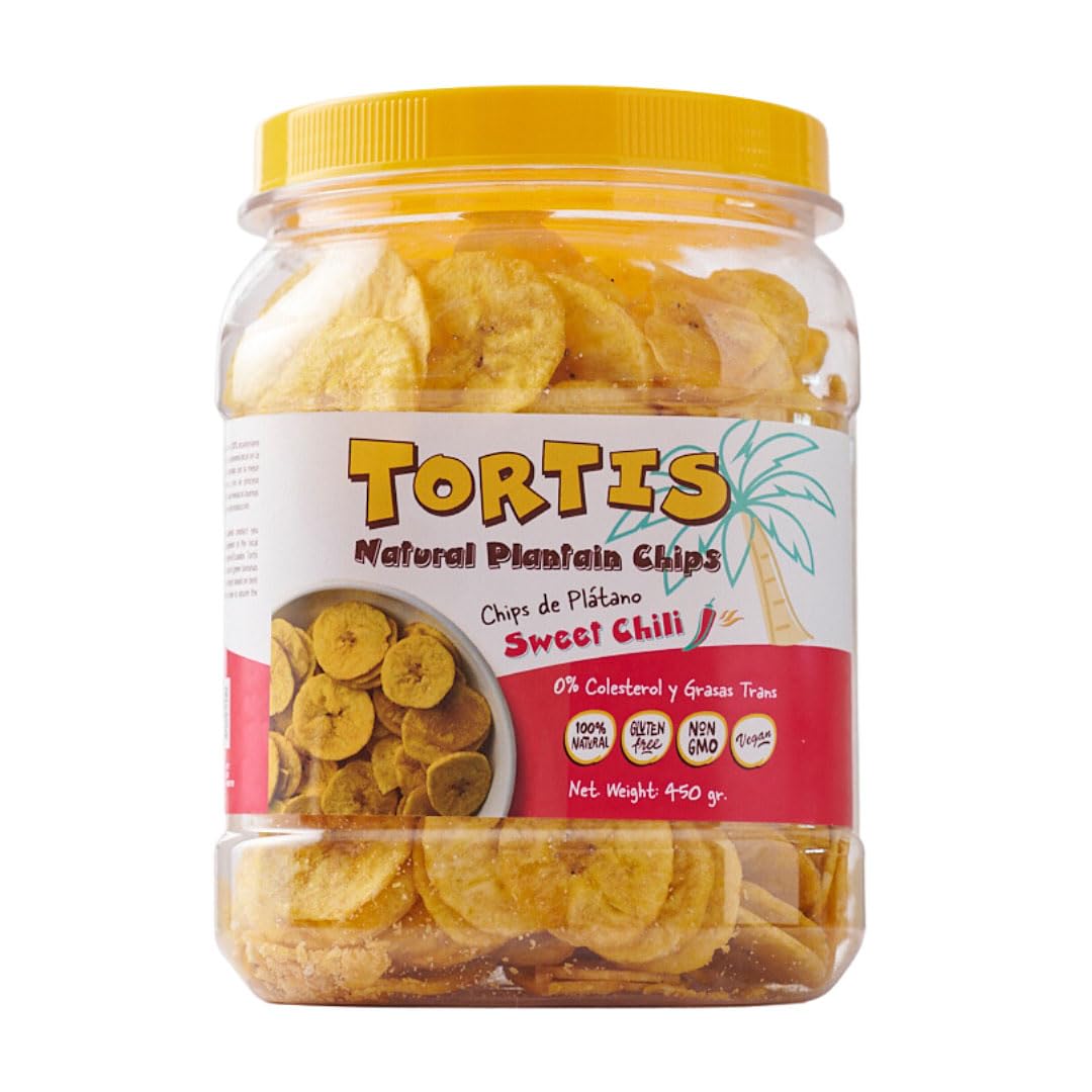 Plantain Chips, Healthy Snacks, 100% Natural, Non-GMO, Gluten Free, Banana  Chips, Chifles, Ounces (Sweet Chili)
