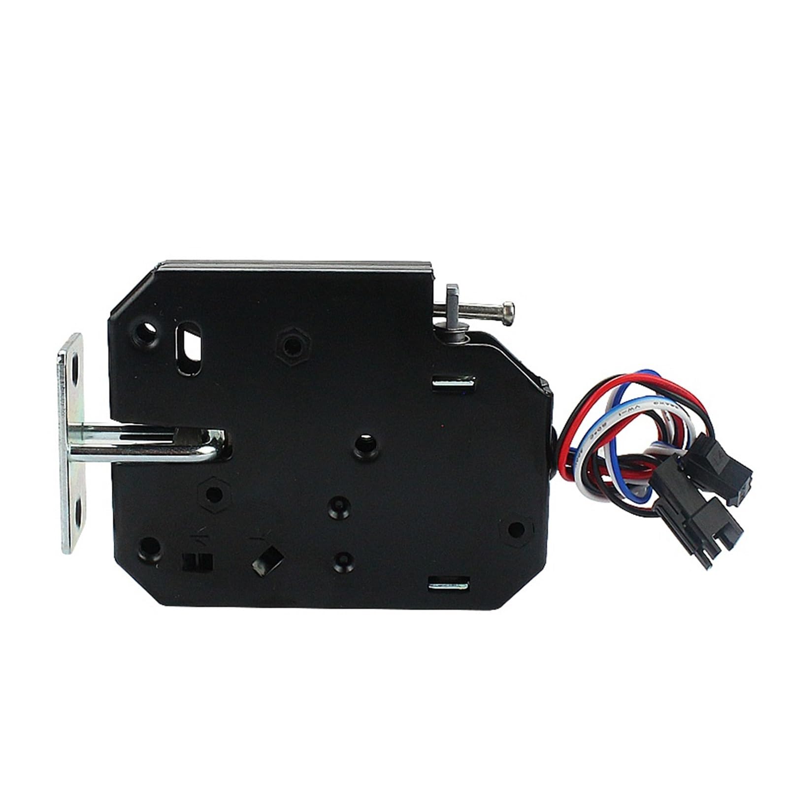 Express Box Lock Locker Door Electric Control Vending Machine electromagnetic Storage Cabinet(12V-4 Wire Black)