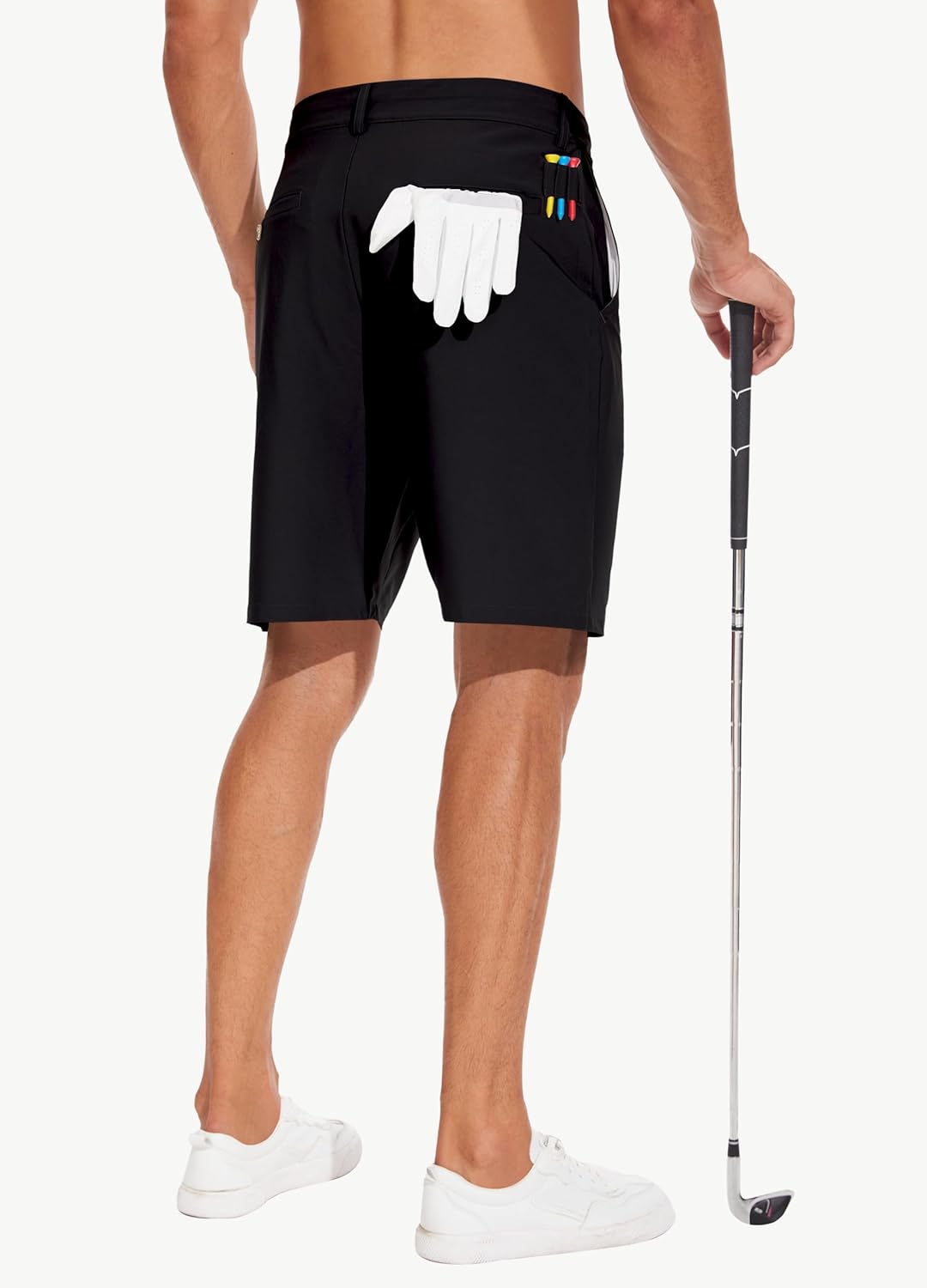 JWM Mens 7" Stretch Golf Shorts - Lightweight Hybrid Casual Dress Work Flat Front Shorts with 5 Pockets Quick Dry UPF50 - Image 3