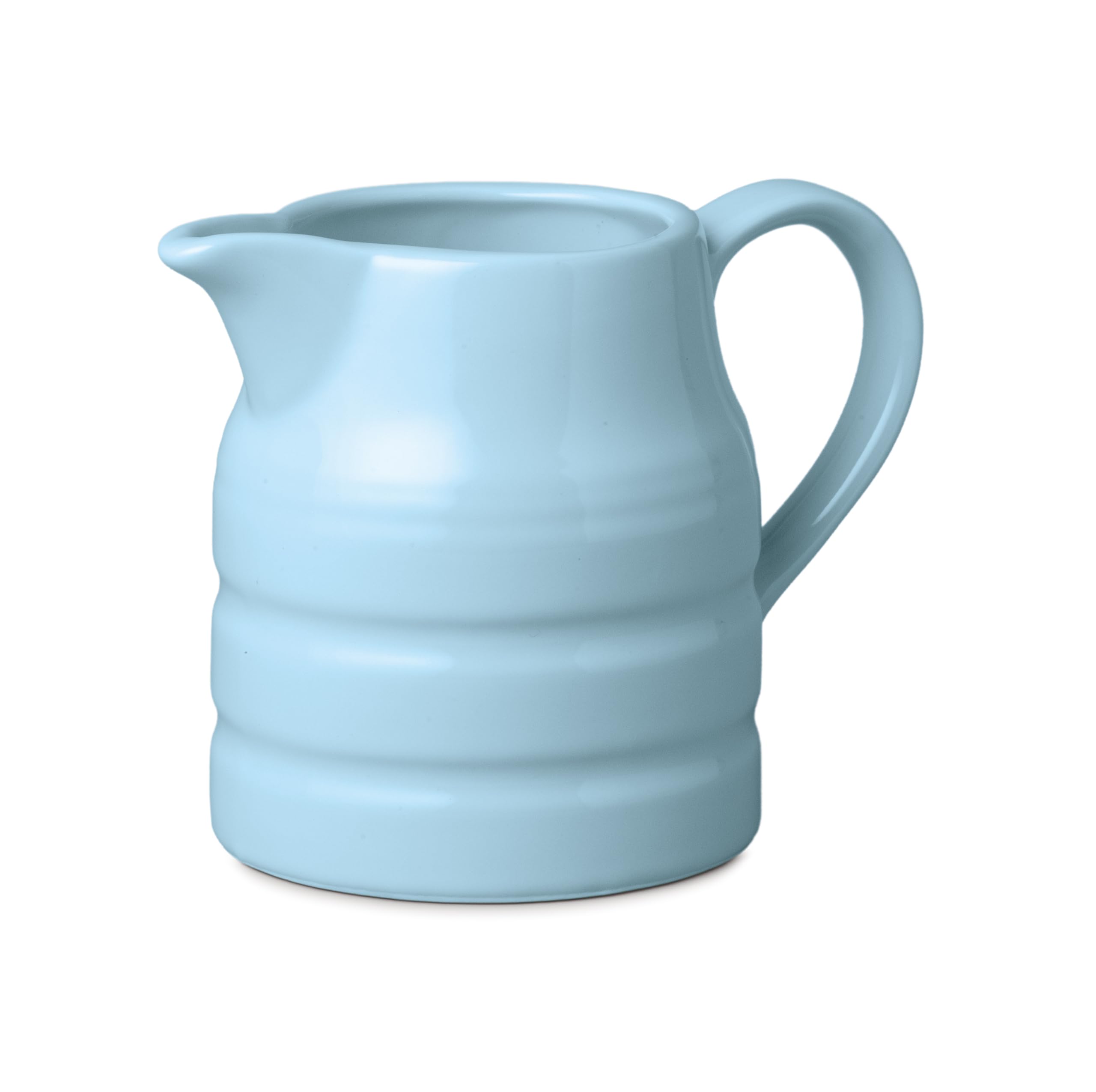 WM Bartleet & Sons Porcelain Churn Jug 1 Pint โ Traditional Milk, Cream, Custard & Gravy Jug with Coloured Glaze Finish