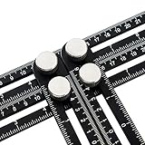 Template Tool OKPOW Aluminium Alloy Multi Angle Template Tool Template Tool for Builders Handymen Craftsmen