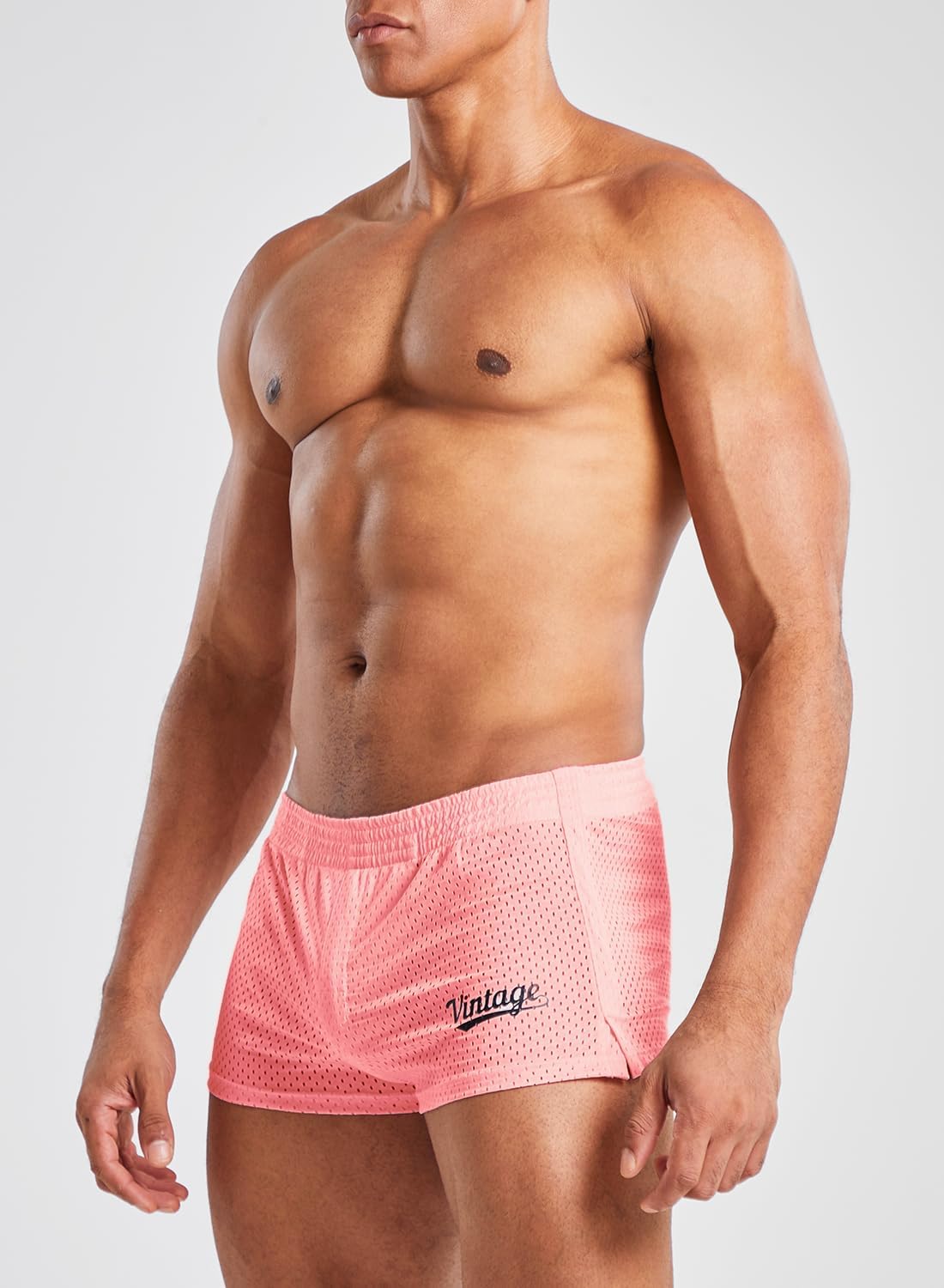 MIZOK Mens 3 Inch Athletic Workout Short Mesh Running Workout Gym Shorts - Image 4