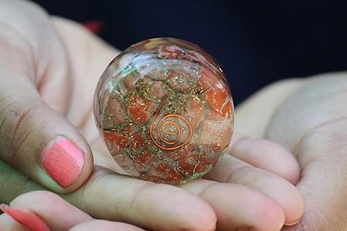 Red Jasper Orgone Tower Buster Generador Frecuencia Iones Probados Nube Quema Buster Raíz Chakra Curación Equilibrio