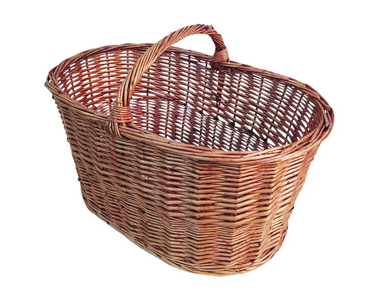 NG NICCOLAI CESTE VIMINI VARI MODELLI E MISURE IDEALI PER FUNGHI O COME PORTALEGNA CON MANICO (PORTALEGNA 42X65X43(H) CM)