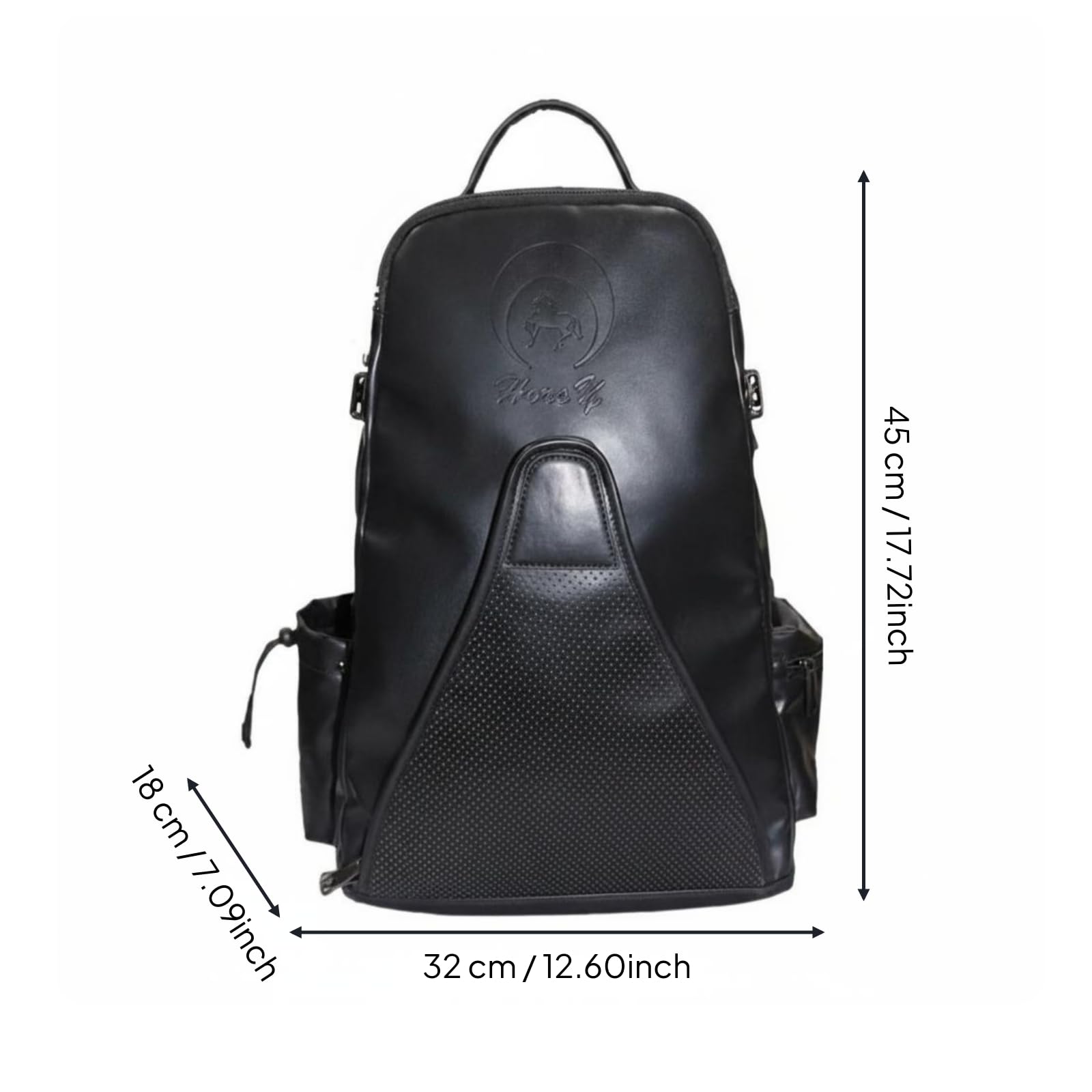 Mochila Ecuestre Multibolsillo Bolsa Botas Equitación Resistente Al Desgaste Mochila con Soporte Integrado Casco para Jinetes