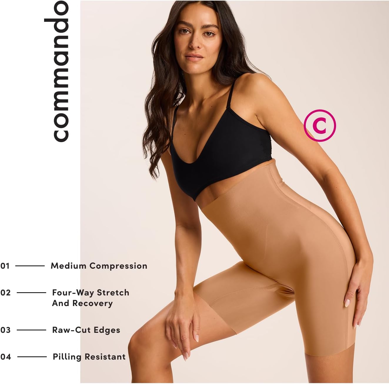 commando Women's Zone Smoothing High Waisted Shorts - Image 4