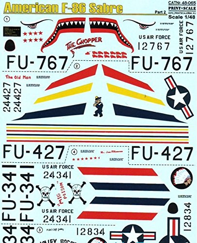 F-86E Sabre, Part 2 Print Scale 48-065 miniatura 1