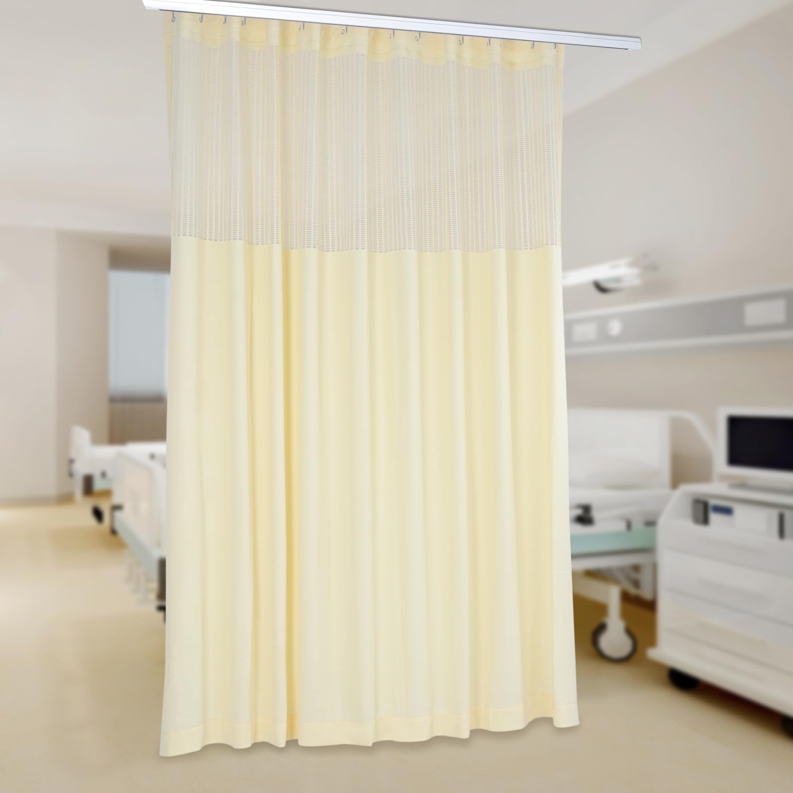 YBkagut Hospital Curtain Room Divider Curtains with Hooks, Cubicle Curtain Divider Privacy Curtains for Hospital, Medical Clinic, Lab - US Stock (