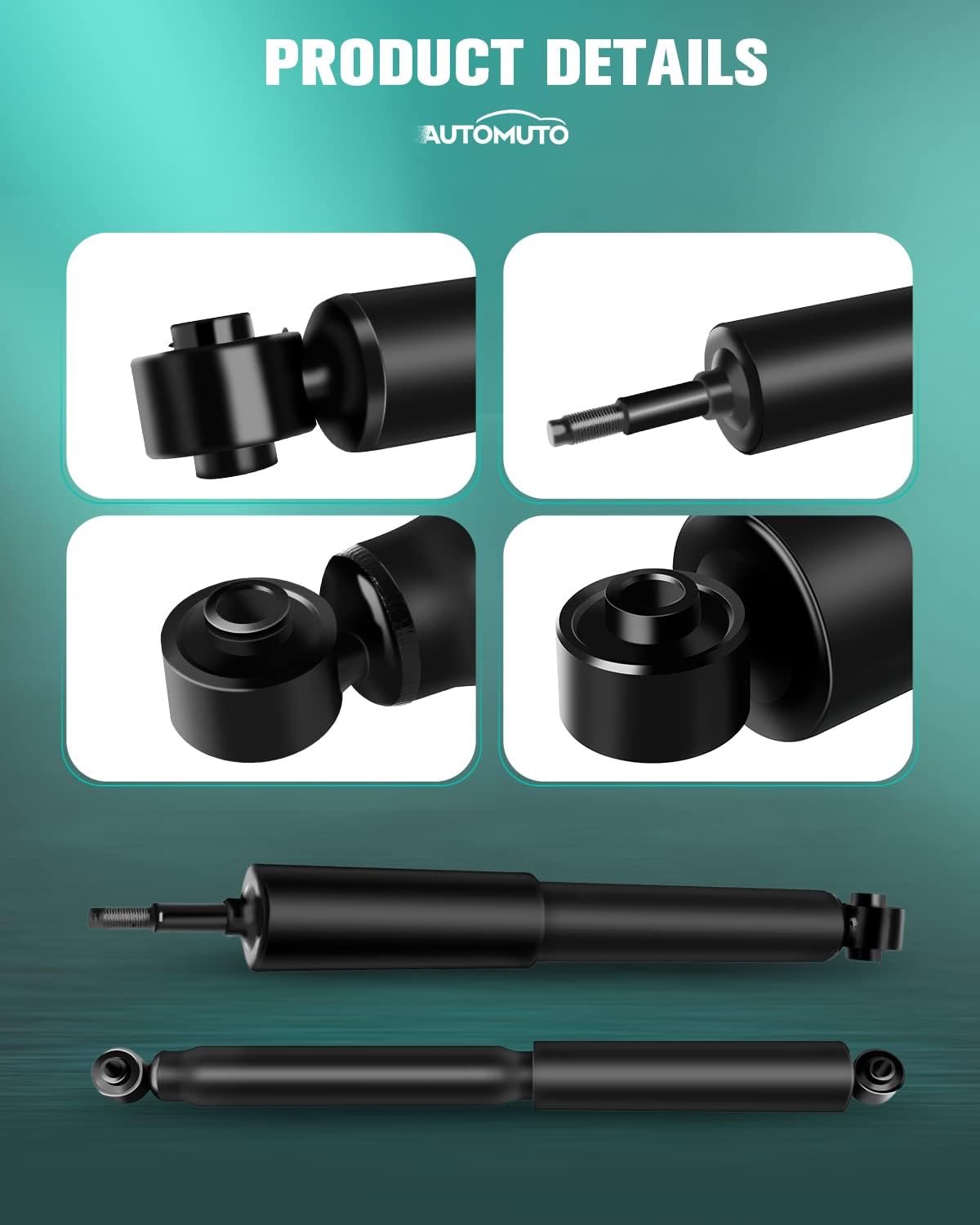 Shocks Struts,AUTOMUTO Front Rear Shocks Absorbers Kits for Dodge Fits for 2002 2003 2004 2005 for Dodge Ram 1500 344399 32392 344398 37207 Gas Struts Auto Shocks Sets (4 pcs)