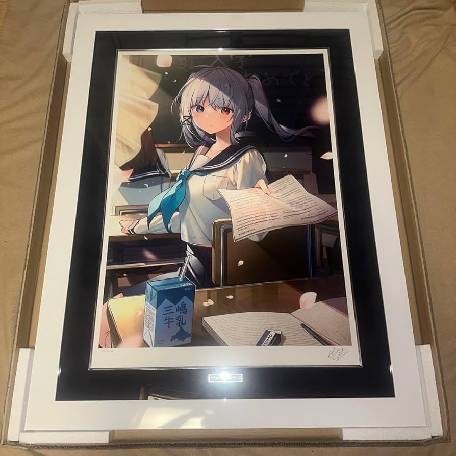 三嶋くろね　版画　クラスメイトになった君 三嶋くろね 版画 クラスメイトになった君