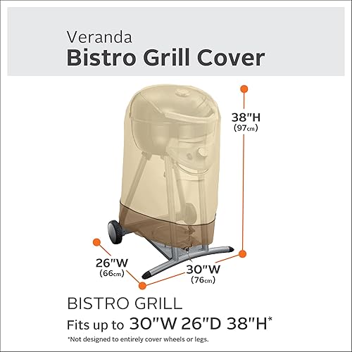 Miniatura 2 de Classic Accessories Veranda - Cubierta para parrilla de barbacoa Bistro resistente al agua de 30 pulgadas, cubierta de parrilla para parrilla al